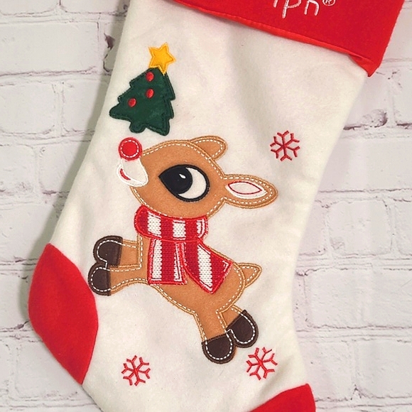 Baby's First Rudolph The Red-Nosed Reindeer Christmas Holiday Stocking Baby Deer - Picture 8 of 12